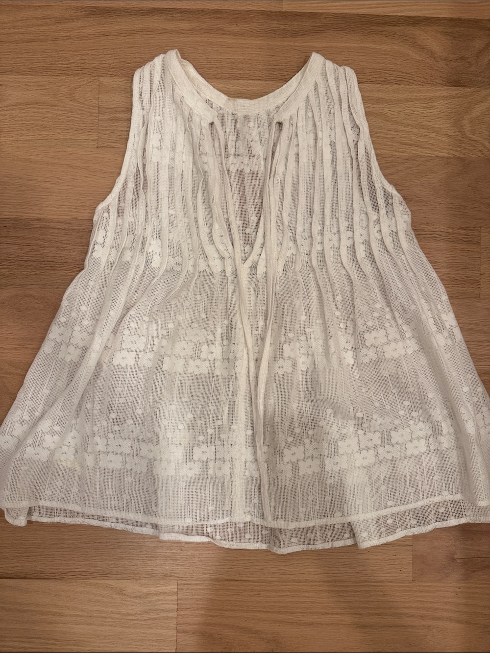 Free people White Sleeveless Lace Peasant Top - Brand